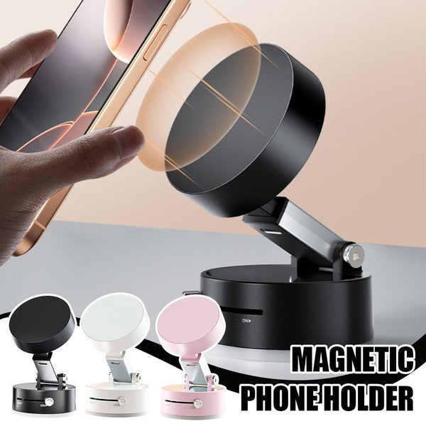 Soporte magnético plegable para teléfono móvil para coche con ventosa, compatible con navegación manos libres para smartphone.