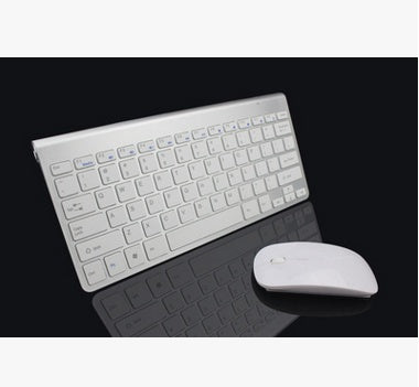 Teclado y ratón inalámbricos 2.4G, mini teclado portátil, combo de teclado y ratón para portátiles, Mac, PC de escritorio, Smart TV y PS4.