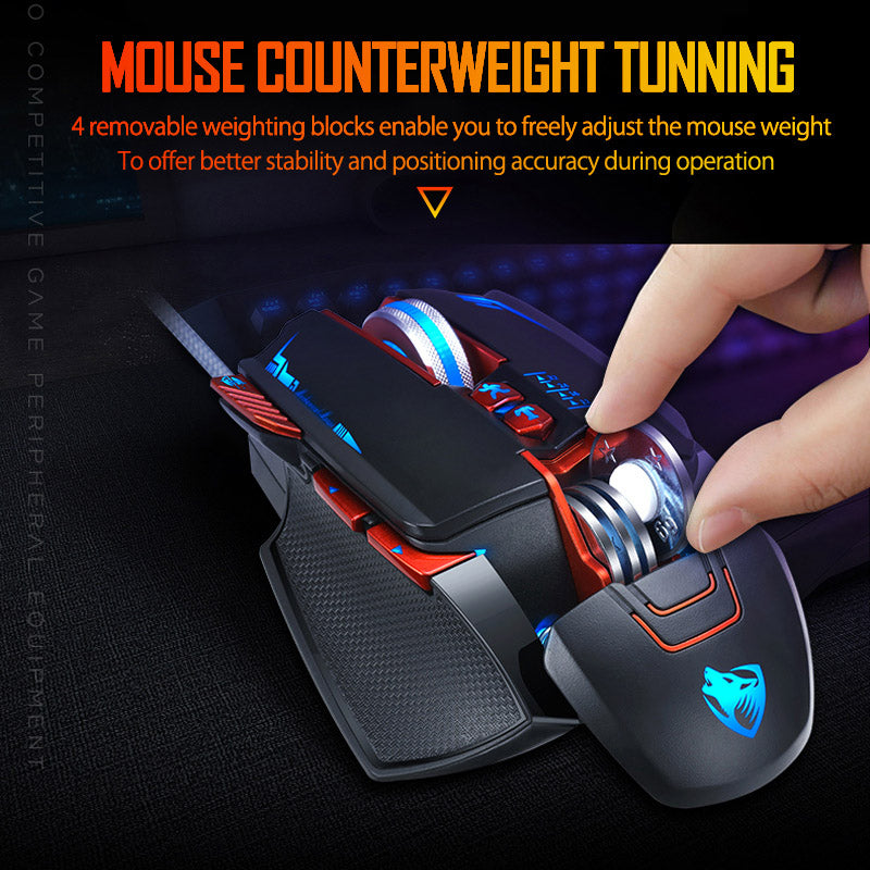 Máquina de juegos con ratón Thunder Wolf V9