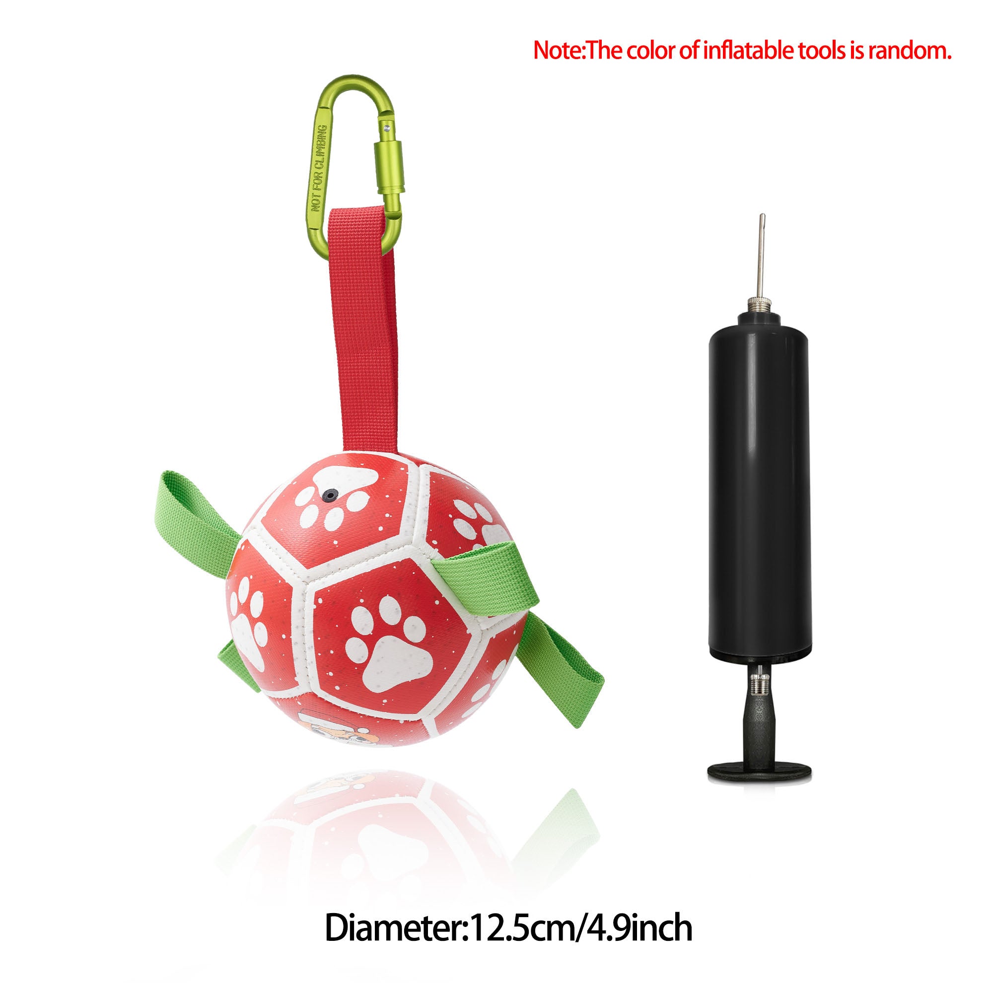 Pelota de fútbol inflable interactiva para perros, juguete de entrenamiento para perros, pelotas para Border Collie para perros grandes, artículos para mascotas