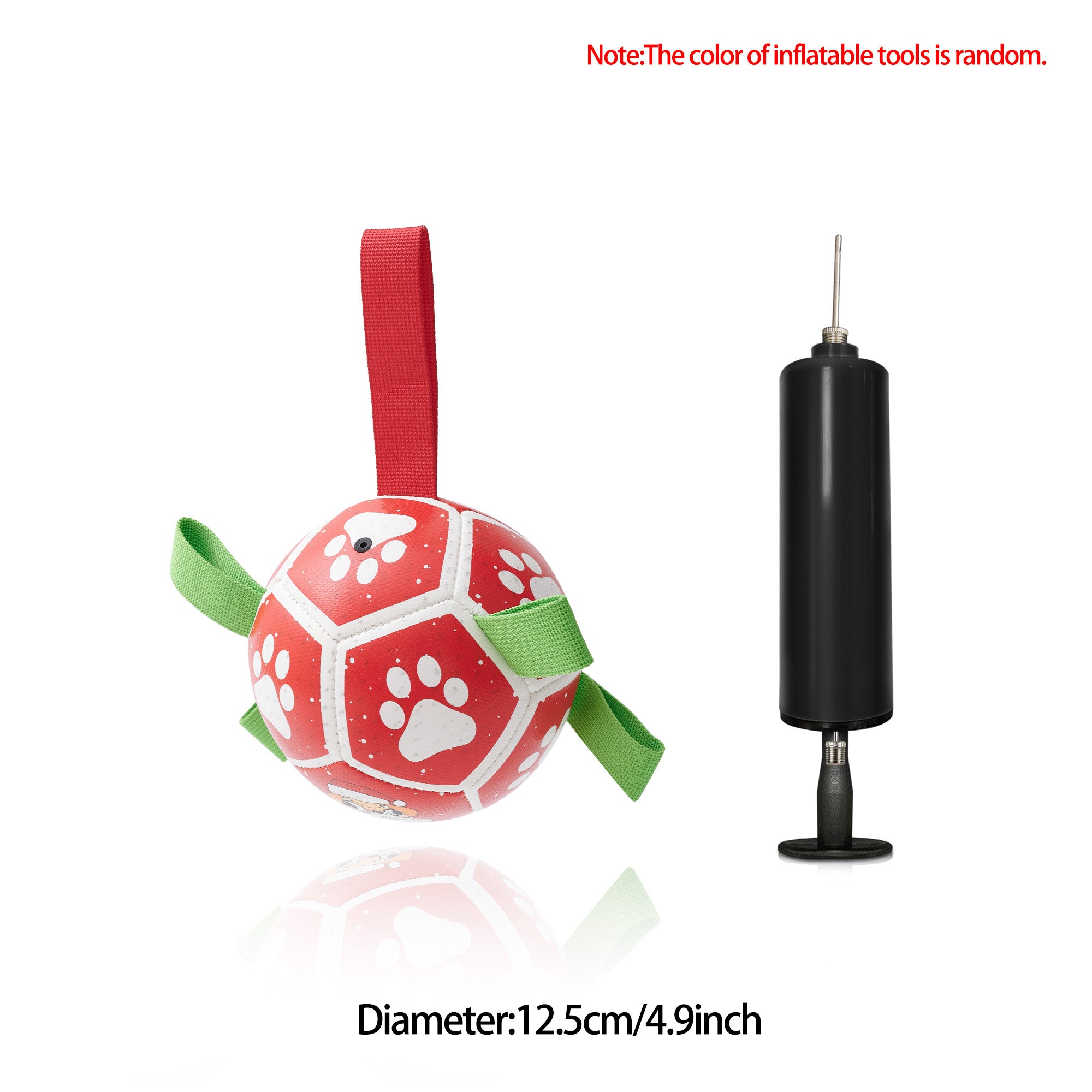 Pelota de fútbol inflable interactiva para perros, juguete de entrenamiento para perros, pelotas para Border Collie para perros grandes, artículos para mascotas