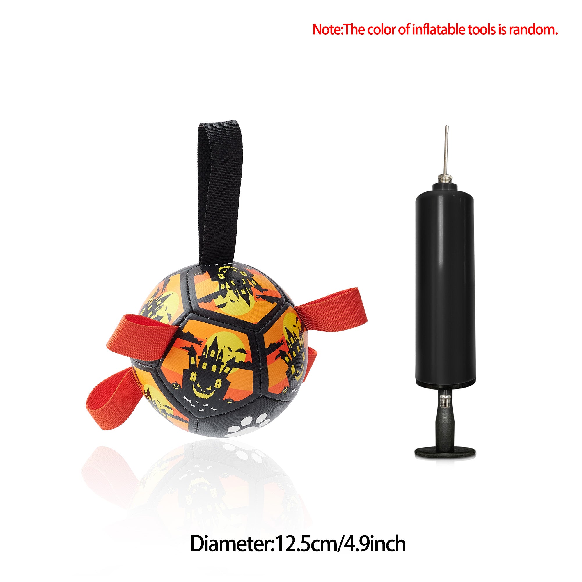 Pelota de fútbol inflable interactiva para perros, juguete de entrenamiento para perros, pelotas para Border Collie para perros grandes, artículos para mascotas