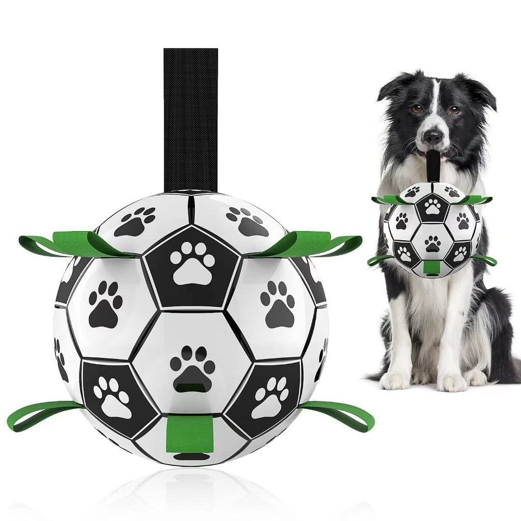Pelota de fútbol inflable interactiva para perros, juguete de entrenamiento para perros, pelotas para Border Collie para perros grandes, artículos para mascotas