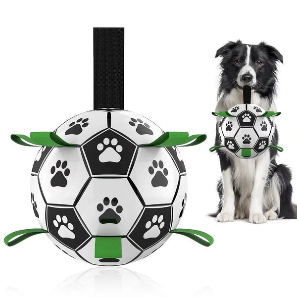 Pelota de fútbol inflable interactiva para perros, juguete de entrenamiento para perros, pelotas para Border Collie para perros grandes, artículos para mascotas
