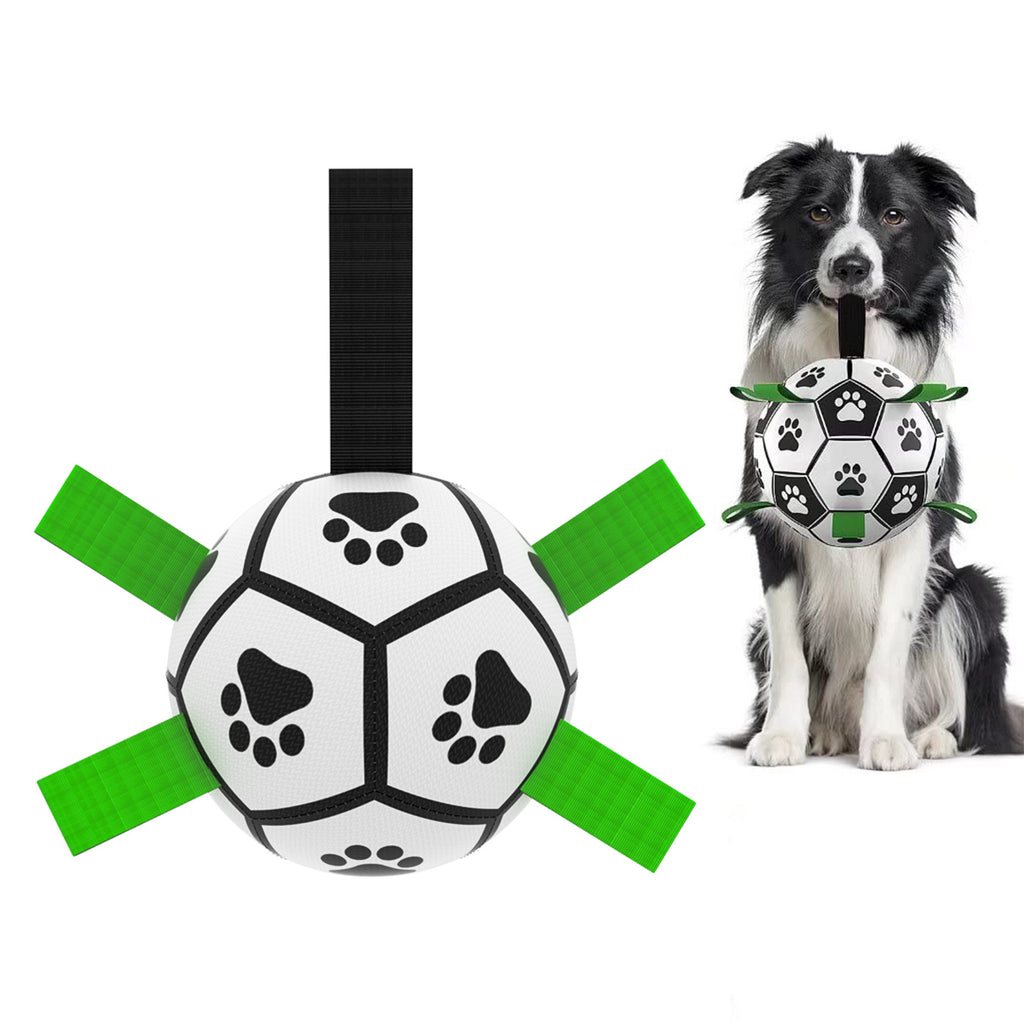 Pelota de fútbol inflable interactiva para perros, juguete de entrenamiento para perros, pelotas para Border Collie para perros grandes, artículos para mascotas