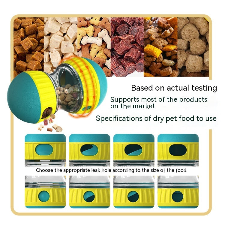 Juguete dispensador de comida para perros, vaso con forma de pelota que gotea, juguetes interactivos de alimentación lenta, protege el estómago, aumenta la inteligencia de las mascotas, juguetes para mascotas