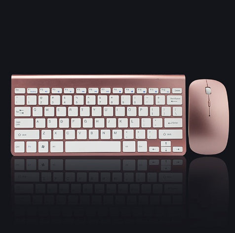 Teclado y ratón inalámbricos 2.4G, mini teclado portátil, combo de teclado y ratón para portátiles, Mac, PC de escritorio, Smart TV y PS4.