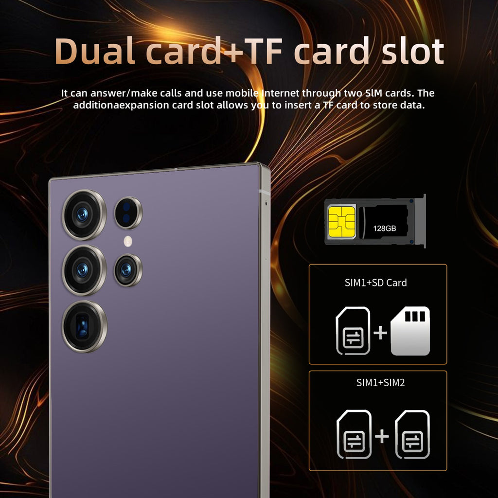 Smartphone C25 desbloqueado, 8 GB de RAM, 256 GB de almacenamiento, Android 14.0, batería de 6800 mAh, pantalla de 6,8 pulgadas, 5G.