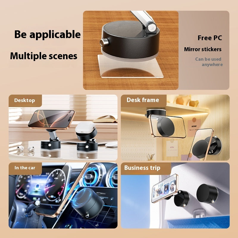 Soporte magnético plegable para teléfono móvil para coche con ventosa, compatible con navegación manos libres para smartphone.