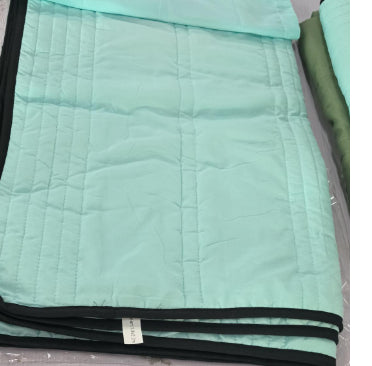 Mantas refrescantes de color liso para verano, edredón liso para verano, edredón compresible para aire acondicionado, manta acolchada