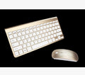 Teclado y ratón inalámbricos 2.4G, mini teclado portátil, combo de teclado y ratón para portátiles, Mac, PC de escritorio, Smart TV y PS4.