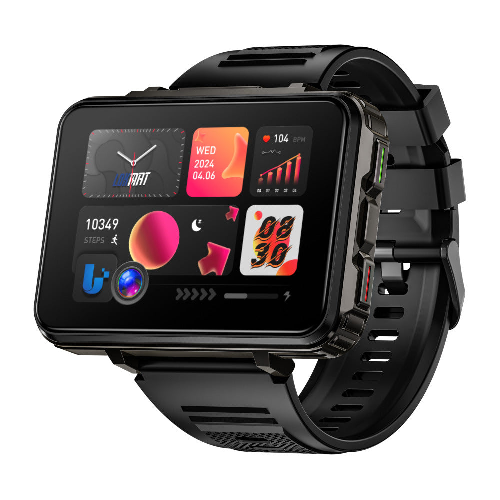 Reloj inteligente de pantalla grande, sistema Android 4G, cámara dual.