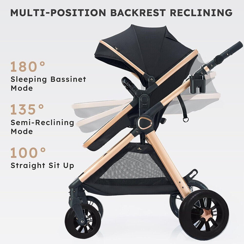 Cochecito plegable 3 en 1 para mascotas, ideal para perros y gatos pequeños, con transportín desmontable y cesta de almacenamiento. Transportín de viaje con 4 ruedas.