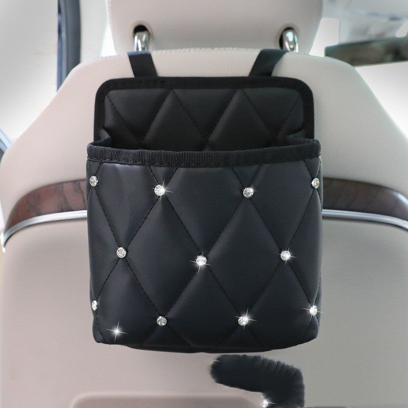 Bolsa de almacenamiento para coche, soporte para bolso, organizador de almacenamiento para asiento de coche, soporte para bolso, organizador de almacenamiento para interior de coche, organizador central para coche.