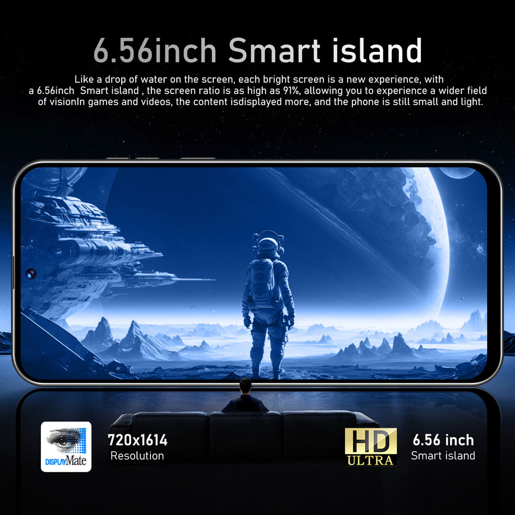 30 teléfonos Pro desbloqueados, smartphone de 6 GB y 128 GB, pantalla HD de 6,5 pulgadas, Android 14.0, batería de gran capacidad de 6800 mAh, doble SIM, reconocimiento facial, GPS.