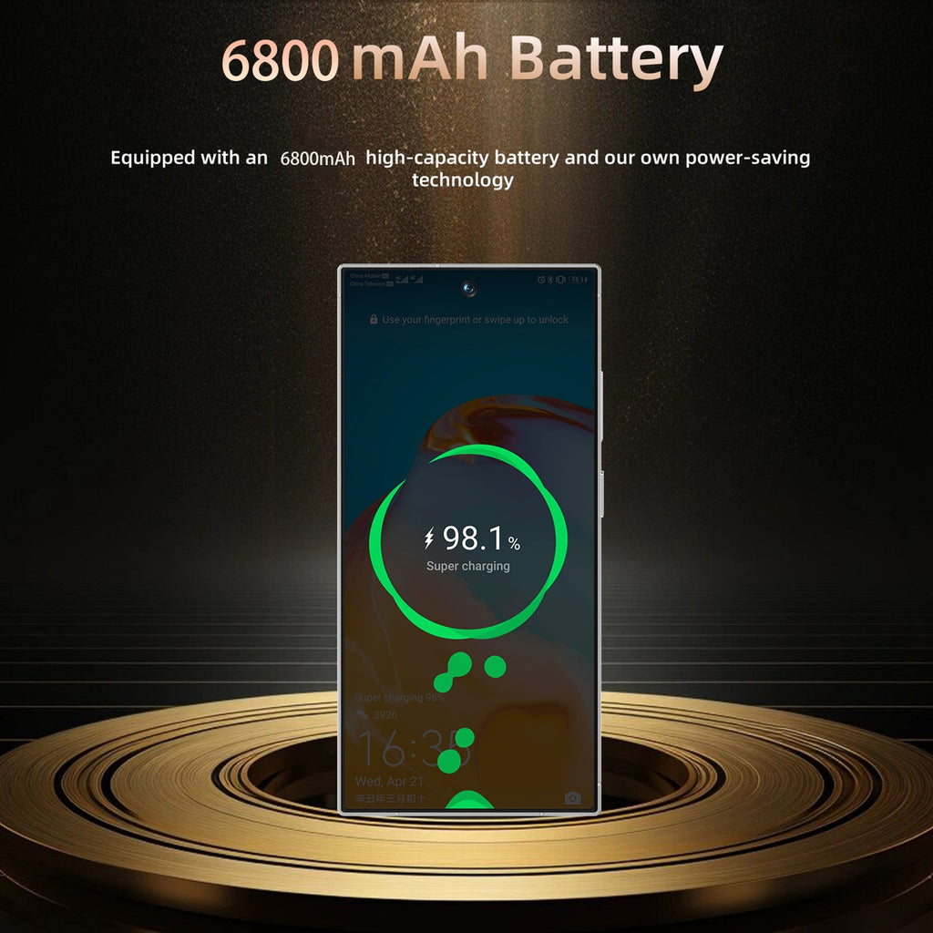 Smartphone C25 desbloqueado, 8 GB de RAM, 256 GB de almacenamiento, Android 14.0, batería de 6800 mAh, pantalla de 6,8 pulgadas, 5G.