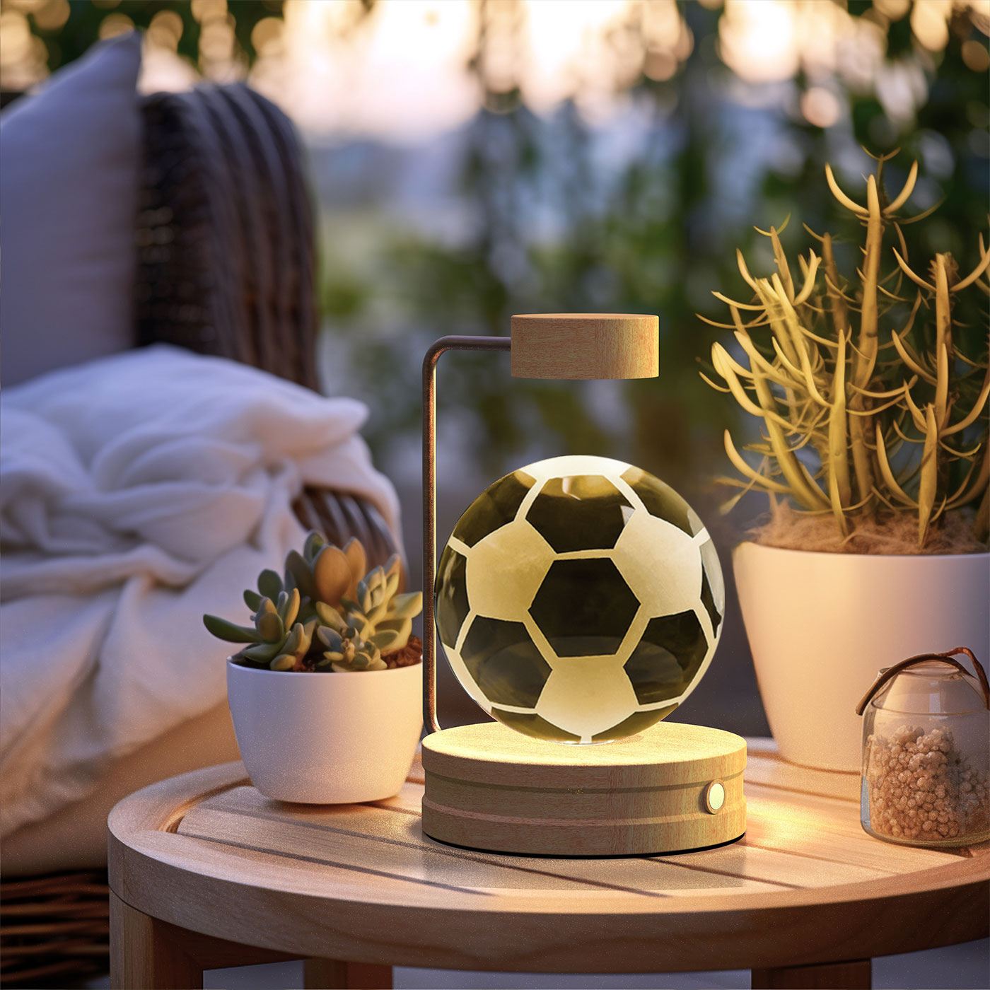 Lámpara de noche interior con forma de dinosaurio cósmico y bola de cristal, alimentación USB, luz cálida para mesita de noche, regalo de cumpleaños.