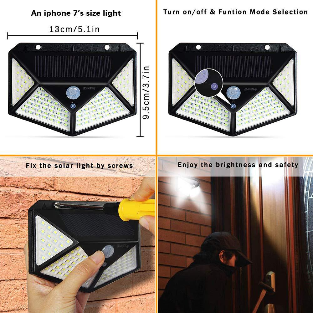 Lámpara de pared solar LED