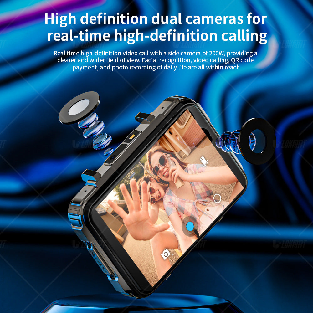 Reloj inteligente de pantalla grande, sistema Android 4G, cámara dual.