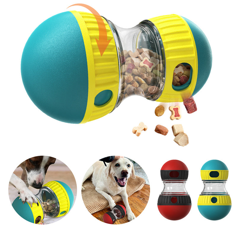 Juguete dispensador de comida para perros, vaso con forma de pelota que gotea, juguetes interactivos de alimentación lenta, protege el estómago, aumenta la inteligencia de las mascotas, juguetes para mascotas