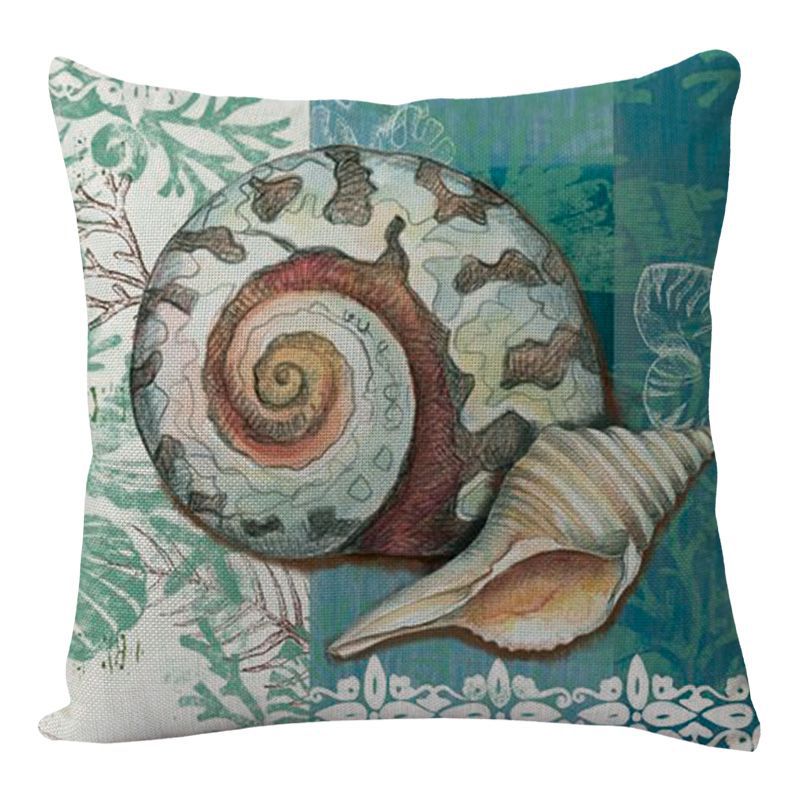 Fundas de cojín con estampado de tortugas marinas para la decoración del hogar, sofá o silla.