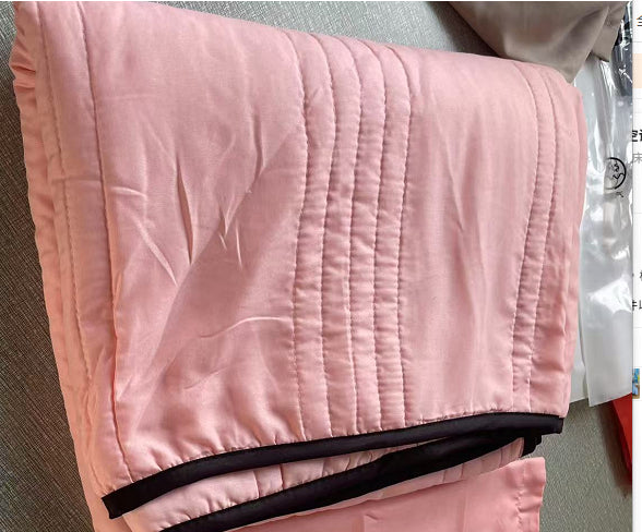 Mantas refrescantes de color liso para verano, edredón liso para verano, edredón compresible para aire acondicionado, manta acolchada