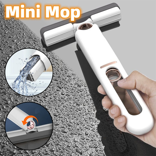 Mini fregonas, esponjas para limpieza de suelos, fregonas exprimibles, herramientas de limpieza para el hogar, el coche, limpiaparabrisas portátil, limpiador de pantallas de cristal, fregonas de escritorio.