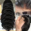 Pelucas de cabello humano ondulado con encaje frontal