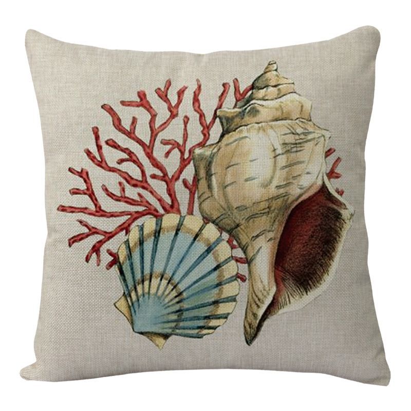 Fundas de cojín con estampado de tortugas marinas para la decoración del hogar, sofá o silla.